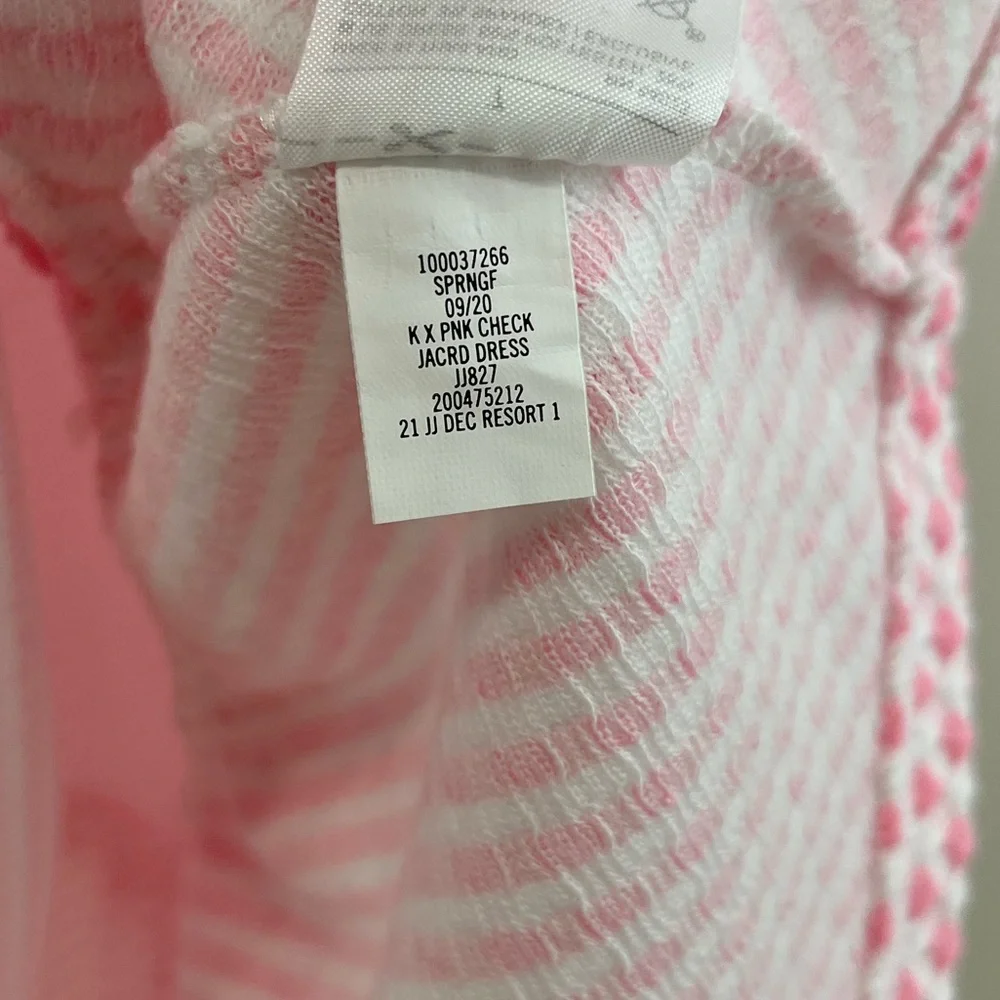Janie and Jack CHECK RUFFLE DRESS Pink Size 7 - Picture 7 of 8